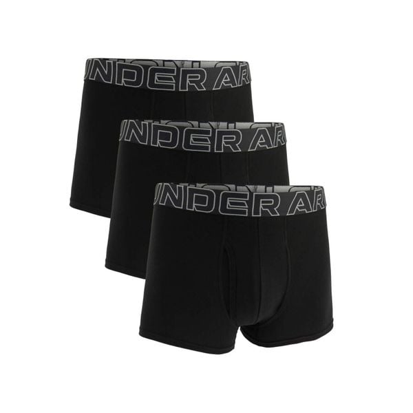 Bokserki męskie UNDER ARMOUR Performance 3-pak. Czarne bokserki męskie Under Armour, bez wzorów, z bawełny. Za 134.99 zł.