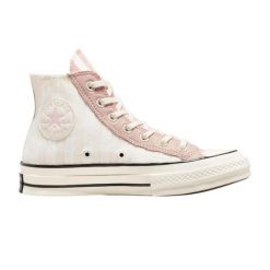 Buty do chodzenia damskie Converse Chuck 70 Hi Striped Terry. Białe obuwie sportowe damskie Converse, bez wzorów, bez zapięcia, trekkingowe. Za 312.00 zł.
