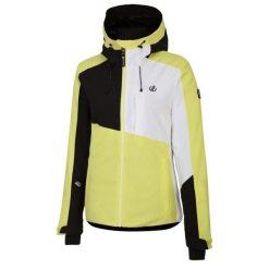 Damska kurtka narciarska Dare 2B Chute. Czarne kurtki sportowe damskie Dare 2B, na zimę, bez wzorów, z dzianiny, bez ramiączek, bez kaptura, narciarskie. Za 295.99 zł.
