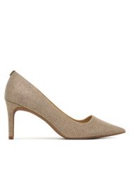 MICHAEL Michael Kors Szpilki Alina Flex Pump 40S6HNMP1D Złoty. Żółte szpilki damskie MICHAEL Michael Kors, bez wzorów, z materiału, bez obcasa, na szpilce, bez zapięcia. Za 629.99 zł.