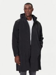 Calvin Klein Płaszcz przejściowy LV04LD518G Czarny Regular Fit. Czarne płaszcze męskie Calvin Klein, m, bez wzorów, z syntetyku, bez kołnierzyka, bez kaptura. Za 1,999.00 zł.