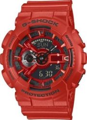 Zegarek Casio Zegarek Męski Casio G-Shock Red & Blue Series GA-110RRB-4A (51,2 mm). Czerwone zegarki męskie Casio, bez wzorów. Za 634.99 zł.