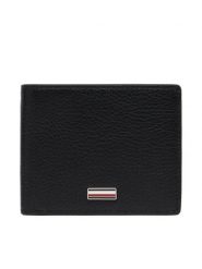 Tommy Hilfiger Portfel Th Central Mini Cc Wallet AM0AM14495 Czarny. Czarne portfele męskie Tommy Hilfiger, bez wzorów, ze skóry. Za 249.99 zł.