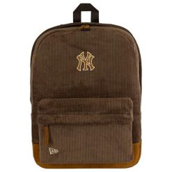 Plecak sportowo-turystyczny dla dorosłych New York Yankees MLB Cord Backpack. Brązowe plecaki męskie New Era, bez wzorów, z bawełny, sportowe. Za 189.99 zł.