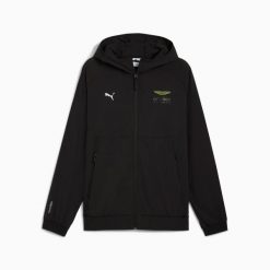 Kurtka z kapturem męska Puma AMF1 LIFESTYLE PUMATECH czarna 63444401 r M. Czarne kurtki męskie Puma, m, bez wzorów, z elastanu, sportowe, z kapturem. Za 377.00 zł.