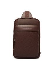 Tommy Hilfiger Saszetka Th Flag Monogram Sling Pack AM0AM14140 Brązowy. Brązowe saszetki i nerki męskie Tommy Hilfiger, bez wzorów, ze skóry. Za 489.99 zł.