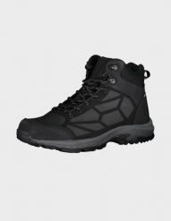 Buty trekkingowe męskie Halti Polaris Mid DX. Czarne trekkingi męskie Halti, z gumy, bez zapięcia. Za 449.99 zł.
