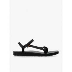Sandały turystyczne damskie Teva Original Universal Slim. Czarne sandały damskie Teva, bez wzorów, bez obcasa, bez zapięcia. Za 198.99 zł.