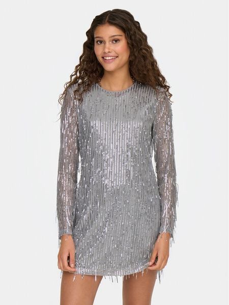 ONLY Sukienka koktajlowa Anika 15336062 Niebieski Regular Fit. Niebieskie sukienki damskie ONLY, s, bez wzorów, z syntetyku, wizytowe, bez kołnierzyka, bez ramiączek. Za 139.99 zł.