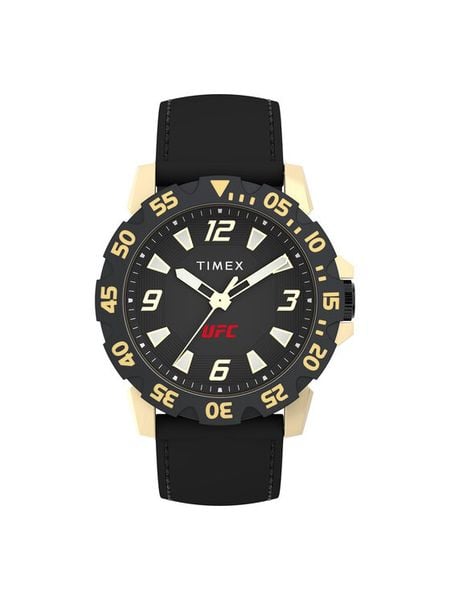 Timex Zegarek TW2V84400 Czarny. Czarne, analogowe zegarki męskie Timex, bez wzorów. Za 399.99 zł.