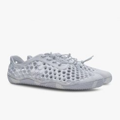 Buty barefoot damskie Vivobarefoot Ultra III. Szare obuwie trekkingowe damskie Vivobarefoot, z materiału, bez zapięcia. Za 563.65 zł.