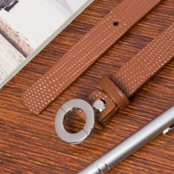 Pasek skórzany BELTIMORE r.95-110 cm O19 brązowy. Brązowe paski damskie bez wzorów. Za 49.99 zł.