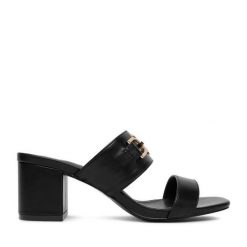 Klapki Beverly Hills Polo Club. Czarne klapki damskie Beverly Hills Polo Club, bez wzorów, bez obcasa, bez zapięcia. Za 179.99 zł.