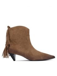 PINKO Botki Didi 01 SD0653P151 Beżowy. Brązowe botki damskie Pinko, bez wzorów, ze skóry, bez obcasa, na płaskiej podeszwie, bez zapięcia. Za 1,399.00 zł.