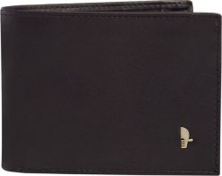 Puccini Portfel męski skórzany PUCCINI MU20438 2 Brązowy. Brązowe portfele męskie Puccini, bez wzorów. Za 129.00 zł.