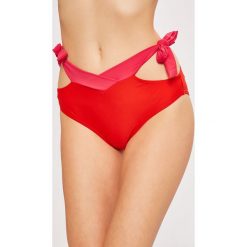 Vero Moda - Figi kąpielowe. Czerwone bikini Vero Moda, bez wzorów, z elastanu. W wyprzedaży za 39.90 zł.