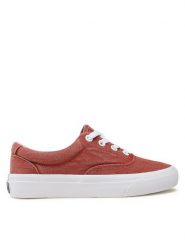 Polo Ralph Lauren Tenisówki 804907203001 Czerwony. Czerwone trampki i tenisówki damskie Polo Ralph Lauren, bez wzorów, z materiału, bez zapięcia. W wyprzedaży za 249.99 zł.