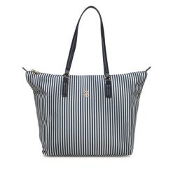 Torebka Tommy Hilfiger. Niebieskie shopperki damskie Tommy Hilfiger, bez wzorów, bez dodatków. Za 529.99 zł.