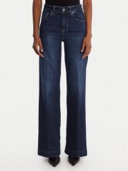 Liu Jo Jeansy UF5068 DS615 Granatowy Wide Leg. Niebieskie jeansy damskie Liu Jo, bez wzorów, z bawełny. Za 769.99 zł.