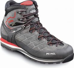 Buty trekkingowe męskie Meindl szare czerwone r. 40 1/2. Czerwone trekkingi męskie MEINDL, bez zapięcia. Za 1,443.17 zł.