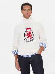 Tommy Hilfiger Golf MW0MW41482 Écru Regular Fit. Swetry męskie Tommy Hilfiger, m, bez wzorów, z bawełny, bez kołnierzyka, bez ramiączek. Za 699.99 zł.