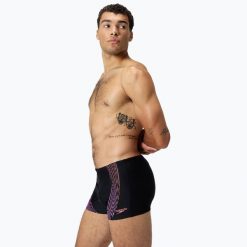 Kąpielówki męskie Speedo Duo Logo Print Aquashort. Czarne kąpielówki męskie Speedo, m, bez wzorów. Za 109.99 zł.