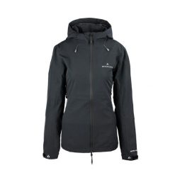 Kurtka membranowa damska Stormvault stx. Czarne kurtki sportowe damskie Bergson, xl, bez wzorów, bez ramiączek, bez kaptura, trekkingowe. W wyprzedaży za 559.00 zł.