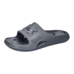 Klapki Sportowe Unisex Under Armour W Locker V Sl Us9. Szare klapki damskie Under Armour, bez wzorów, z materiału, sportowe, bez obcasa, bez zapięcia. Za 117.65 zł.