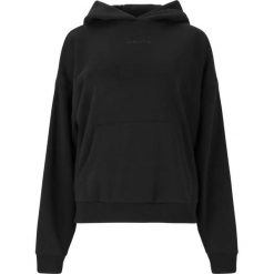 Bluza damska z kapturem Athlecia Ruthie. Czarne bluzy damskie Athlecia, bez wzorów, z bawełny, bez ramiączek, z kapturem. Za 192.00 zł.