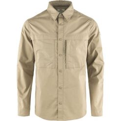 Koszula turystyczna Fjallraven Abisko Trail Shirt LS. Brązowe koszule męskie Fjällräven, l, bez wzorów, z bawełny, bez kołnierzyka, bez ramiączek. Za 577.49 zł.