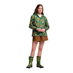 Kurtka Damska Orla Kiely Tropical Floral Packaway Waterproof Jacket. Zielone kurtki sportowe damskie Regatta, xl, bez wzorów, z materiału, bez ramiączek, z kapturem, trekkingowe. Za 160.99 zł.