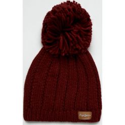 Pepe Jeans - Czapka Elissa. Brązowe czapki damskie Pepe Jeans, bez wzorów, z jeansu. W wyprzedaży za 79.90 zł.