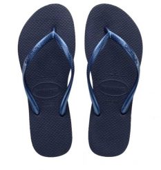 Klapki Havaianas Model 4000030 Kolor Niebieski. Niebieskie klapki damskie Havaianas, na lato, bez wzorów, z gumy, sportowe, bez obcasa, bez zapięcia. Za 94.99 zł.
