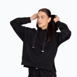 Bluza treningowa damska Cardio Bunny HCB-325. Czarne bluzy damskie Cardio Bunny, xs, bez wzorów, z materiału, bez ramiączek, bez kaptura. Za 89.99 zł.