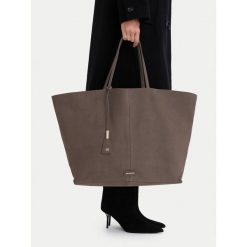 Torebka GINO ROSSI. Brązowe shopperki damskie Gino Rossi, bez wzorów, bez dodatków. Za 499.99 zł.