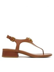 MICHAEL Michael Kors Sandały Mckenzie 40T6MZFS1L Brązowy. Brązowe sandały damskie MICHAEL Michael Kors, bez wzorów, ze skóry, bez obcasa, na płaskiej podeszwie, bez zapięcia. Za 719.99 zł.