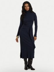 LAUREN RALPH LAUREN Sukienka dzianinowa 200980028008 Granatowy Slim Fit. Niebieskie sukienki damskie Lauren Ralph Lauren, na co dzień, m, bez wzorów, z bawełny, bez kołnierzyka, bez ramiączek, proste. Za 806.99 zł.