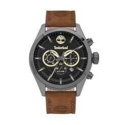 Zegarek Męski Timberland TBL16062JYU02. Szare zegarki męskie Timberland, bez wzorów, z materiału, ze stali. Za 599.55 zł.