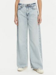 Guess Jeansy W5RA82 D5BO0 Niebieski Regular Fit. Niebieskie jeansy damskie Guess, z aplikacjami, z bawełny. Za 309.99 zł.