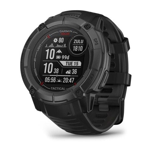 Zegarek Garmin Instinct 2X Solar Tactical Edition Black. Czarne zegarki sportowe Garmin, bez wzorów. Za 1,796.99 zł.