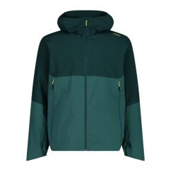 Kurtka z odpinanym kapturem CMP. Zielone kurtki męskie CMP, bez wzorów, sportowe, z kapturem. Za 401.00 zł.