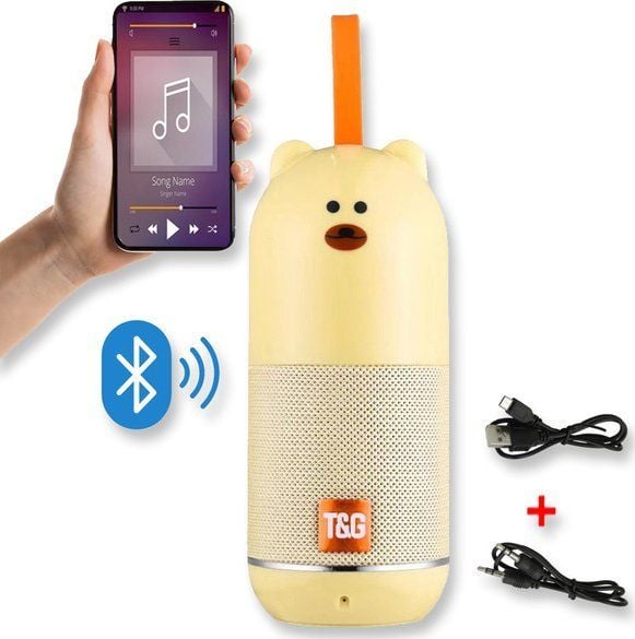 Głośnik T&G GŁOŚNIK BLUETOOTH BEZPRZEWODOWY PRZENOŚNY MOBILNY FM BT USB RADIO CHARGE TG502. Głośniki przenośne T&G. Za 49.99 zł.