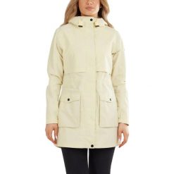 Płaszcz przeciwdeszczowy damski Fundango Zhuri Waterproof. Czarne płaszcze damskie FUNDANGO, m, bez wzorów, z poliesteru, eleganckie, bez kołnierzyka, bez kaptura. Za 419.90 zł.