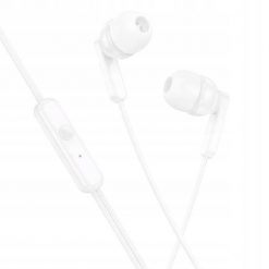 Słuchawki przewodowe douszne Jack 3,5 mm Hoco M121 białe. Białe słuchawki douszne Hoco. Za 16.92 zł.