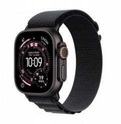 Smartwatch Apple Watch Ultra 3 GPS + Cellular 49mm Black Titanium / Alpine Loop L Czarny (MF0X4QP/A). Czarne zegarki smartwatch Apple, bez wzorów. Za 3,821.75 zł.