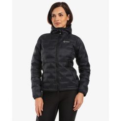 Damska kurtka puchowa Kilpi ALBERTA-W. Czarne kurtki sportowe damskie Kilpi, xs, bez wzorów, z nylonu, bez ramiączek, bez kaptura, trekkingowe. Za 669.93 zł.