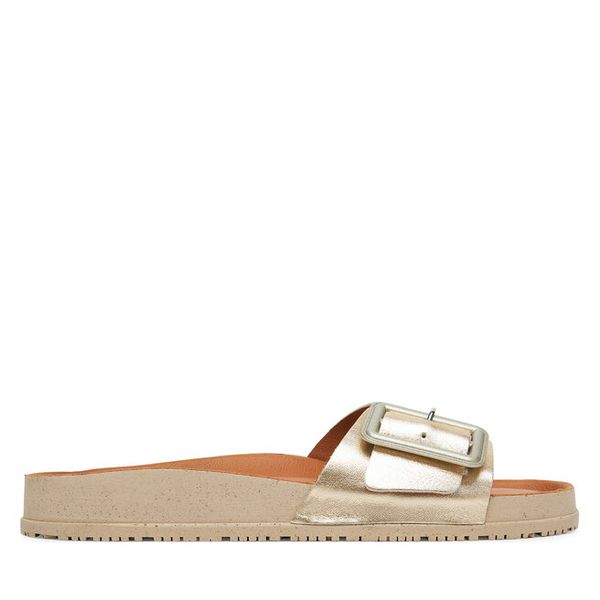 Klapki Tamaris. Żółte klapki damskie Tamaris, bez wzorów, bez obcasa, bez zapięcia. Za 239.99 zł.