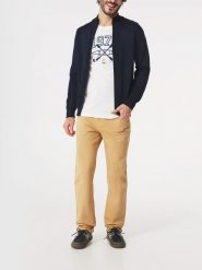 Sweter Męski TBS Axelegil. Niebieskie swetry męskie TBS, na zimę, l, bez wzorów, z bawełny, klasyczne, bez kołnierzyka, bez ramiączek. Za 369.00 zł.