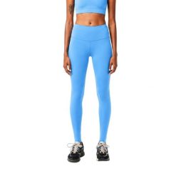 Legginsy treningowe damskie Lacoste. Niebieskie legginsy damskie Lacoste, s, bez wzorów, z dzianiny, z podwyższonym stanem, na fitness i siłownię. Za 257.00 zł.