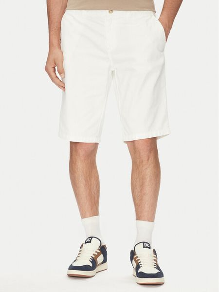 Robe di Kappa Szorty materiałowe Oris 600BTI0 Écru Slim Fit. Szorty męskie Robe di Kappa, bez wzorów, z bawełny. Za 309.99 zł.